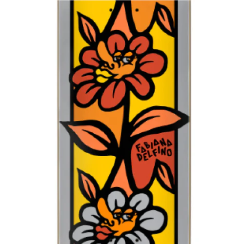 Santa Cruz Fabiana Delfino Flower Crew Skateboard Deck 8.0" - Image 2
