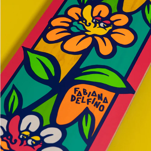 Santa Cruz Fabiana Delfino Flower Crew VX Skateboard Deck 8.25" - Image 4