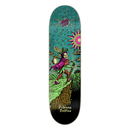 Santa Cruz FeelBase Delfino Tarot Remix Skateboard Deck 8.25"