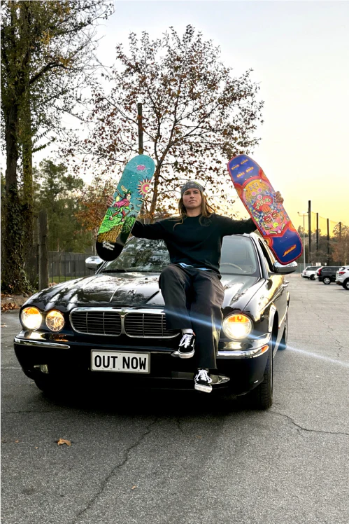 Santa Cruz FeelBase Delfino Tarot Remix Skateboard Deck 8.25" - Image 4