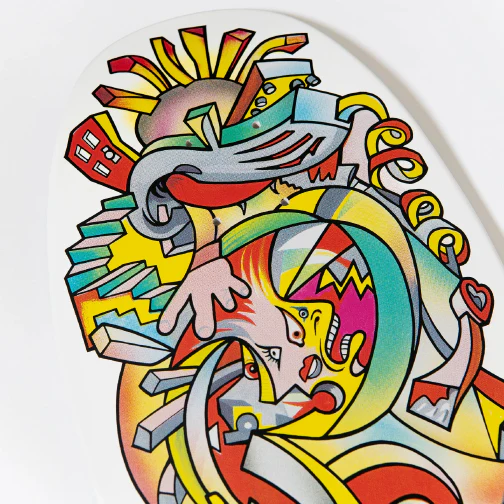 Santa Cruz Hosoi Picasso Shaped Skateboard Deck 10.26" - Image 4