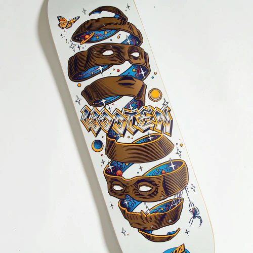 Santa Cruz Jake Wooten Unwound VX Skateboard Deck 8.5" - Image 4