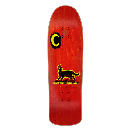 Santa Cruz Kendall Wolf Shaped Skateboard Deck 9.28" - Image 3