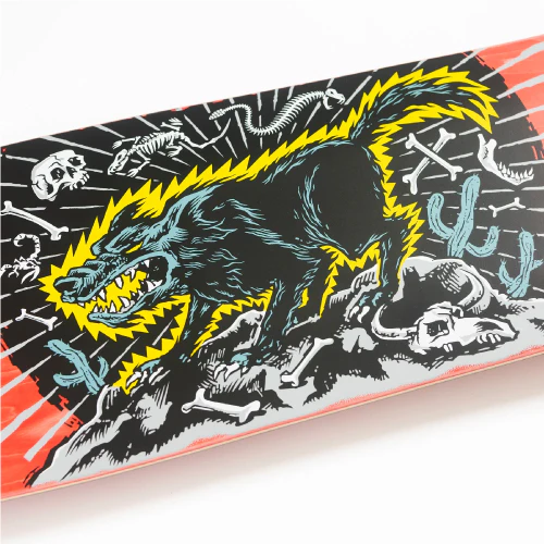 Santa Cruz Kendall Wolf Shaped Skateboard Deck 9.28" - Image 4