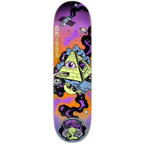 Santa Cruz Knibbs Invasion Hand Skateboard Deck 8.5"