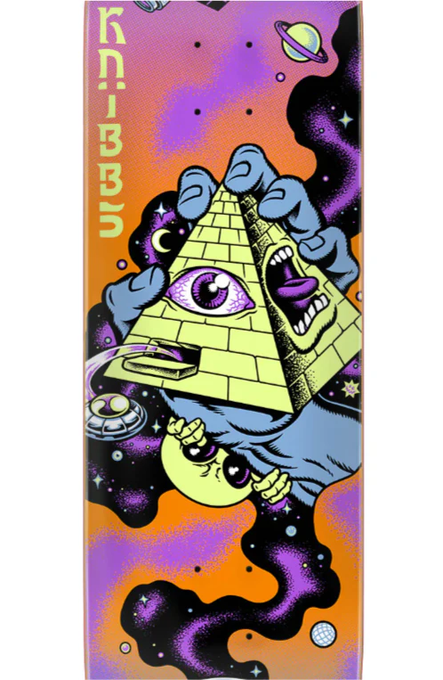 Santa Cruz Knibbs Invasion Hand Skateboard Deck 8.5" - Image 2