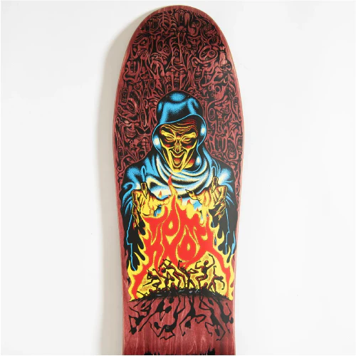 Santa Cruz Knox Firepit Shaped Skateboard Deck 10.0" - Image 4