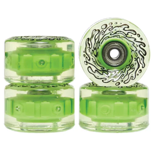 Santa Cruz *Light Ups* OG Slime Balls Skateboard Wheels Green LED 60MM 78A