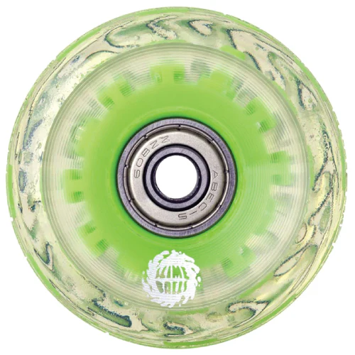 Santa Cruz *Light Ups* OG Slime Balls Skateboard Wheels Green LED 60MM 78A - Image 3