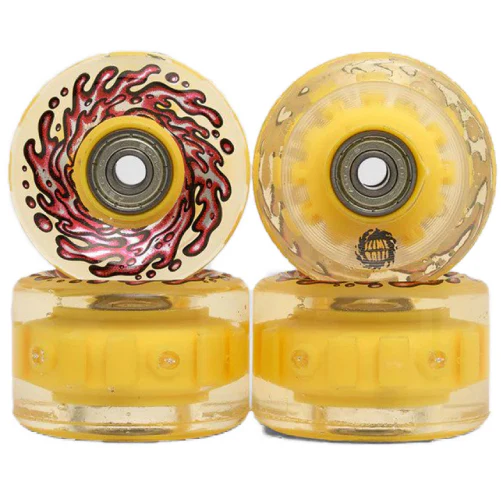 Santa Cruz *Light Ups* OG Slime Balls Wheels Red/Yellow LED 60MM 78A