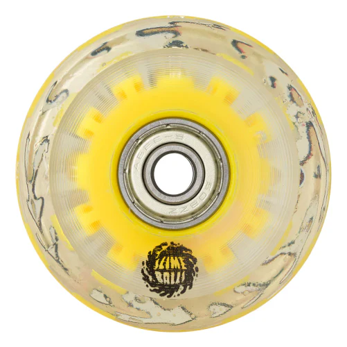 Santa Cruz *Light Ups* OG Slime Balls Wheels Red/Yellow LED 60MM 78A - Image 3