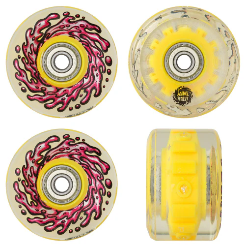Santa Cruz *Light Ups* OG Slime Balls Wheels Red/Yellow LED 60MM 78A - Image 6