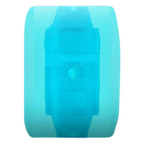 Santa Cruz *Light Ups* OG Slime Balls Skateboard Wheels Transparent Blue 66MM 78A - Image 3