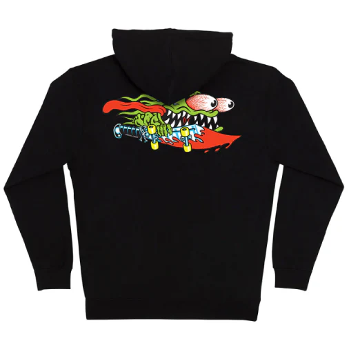 Santa Cruz Meek Slasher Zip Hoodie - Black