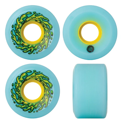 Santa Cruz Mini OG Slime Balls Skateboard Wheels Blue 54.5MM 78A - Image 4