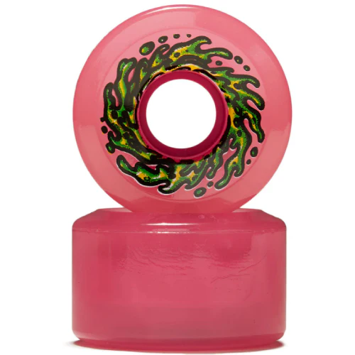 Santa Cruz Mini OG Slime Balls Skateboard Wheels Transparent Pink 54.5MM 78A - Image 5