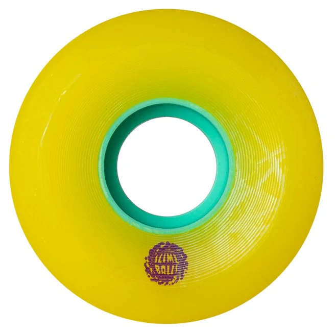 Santa Cruz Mini OG Slime Balls Wheels Yellow 54.5MM 90A - Image 2