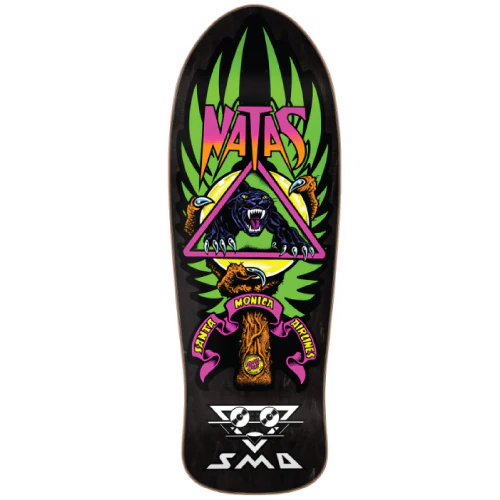 Santa Cruz Natas Panther Lenticular Shaped Reissue Skateboard Deck 10.538"