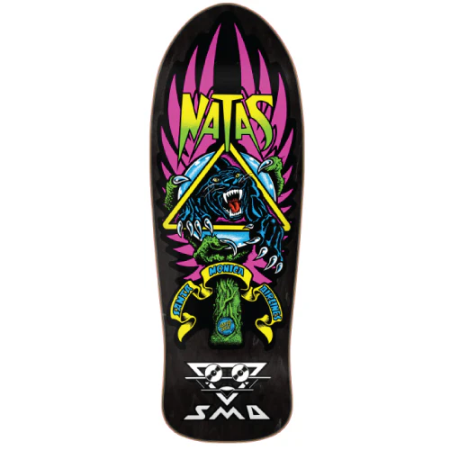 Santa Cruz Natas Panther Lenticular Shaped Reissue Skateboard Deck 10.538" - Image 6