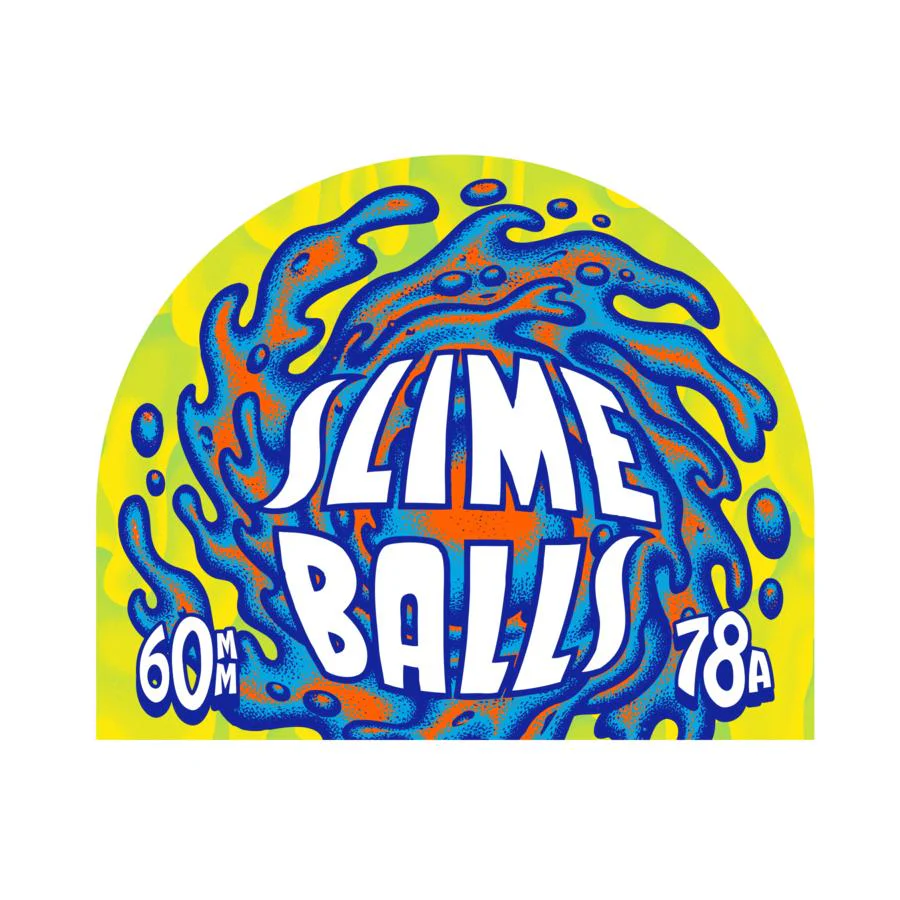 Santa Cruz OG Slime Balls Wheels Teal Green 60MM 78A - Image 4