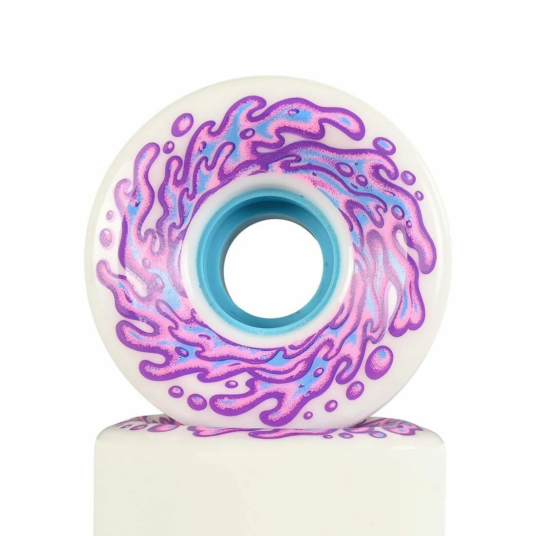 Santa Cruz OG Slime Balls Skateboard Wheels White 60MM 78A - Image 5