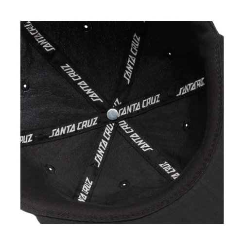 Santa Cruz Opus Strapback Mid Profile Black Hat - Image 4