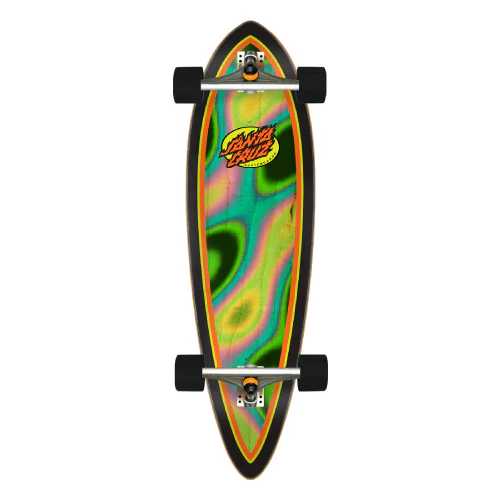 Santa Cruz Oval Flame Pintail Cruiser Complete 33"