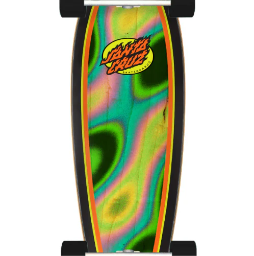 Santa Cruz Oval Flame Pintail Cruiser Complete 33" - Image 2