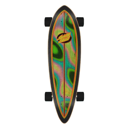 Santa Cruz Oval Flame Pintail Cruiser Complete 33" - Image 3