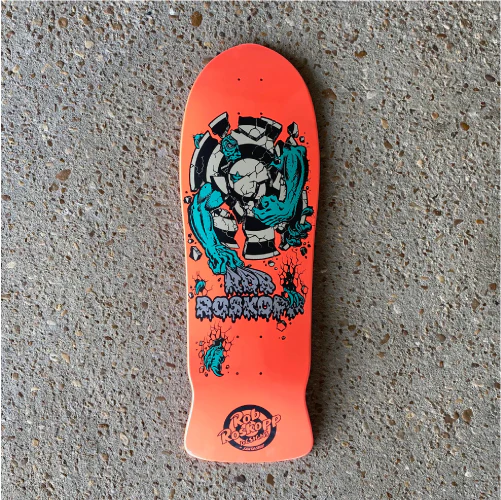 Santa Cruz Roskopp Three Skateboard Deck Safety Orange 10.17" - Image 2
