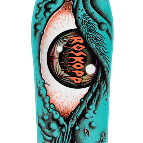 Santa Cruz Roskopp Eye Reissue Skateboard Deck Blue 10.12" - Image 2