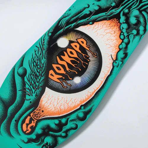 Santa Cruz Roskopp Eye Reissue Skateboard Deck Blue 10.12" - Image 4