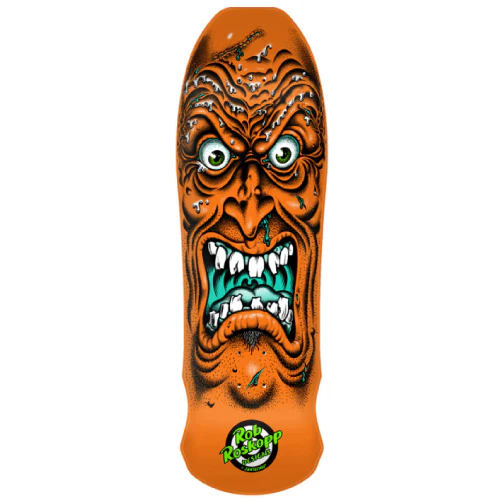 Santa Cruz Roskopp Face Reissue Skateboard Deck Orange 9.5"