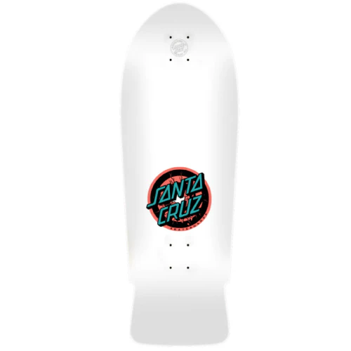 Santa Cruz Roskopp One Shaped Reissue Skateboard Deck White 10.35" - Image 3