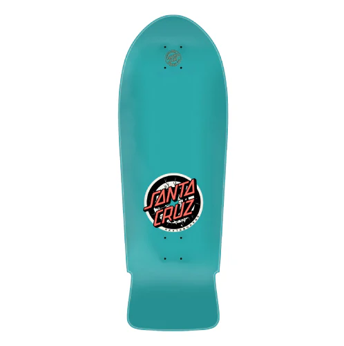 Santa Cruz Roskopp Two Shaped Reissue Skateboard Deck Teal 10.35" - Image 3
