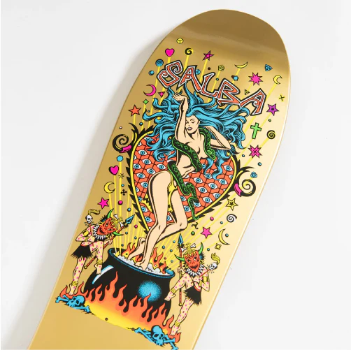 Santa Cruz Salba Witch Doctor Shaped Skateboard Deck 10.4" - Image 4