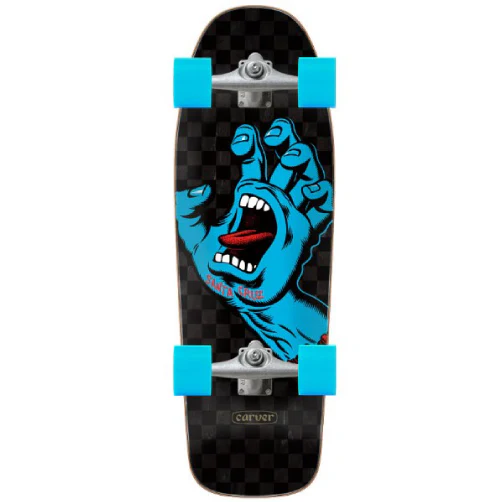 Santa Cruz X Carver Screaming Hand Check Surf Skate Cruiser Complete 30.2"