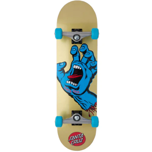 Santa Cruz Screaming Hand Complete Skateboard Gold 8.25"