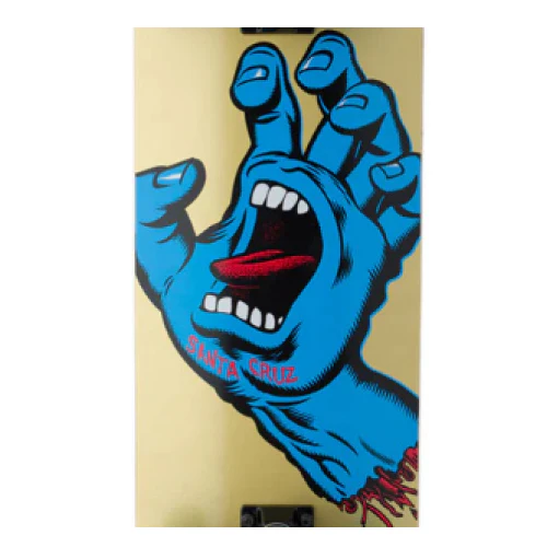 Santa Cruz Screaming Hand Complete Skateboard Gold 8.25" - Image 2