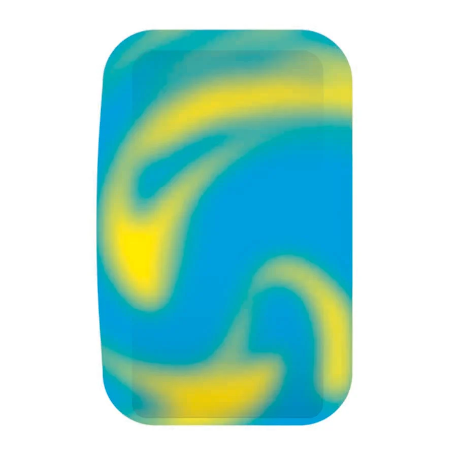 Santa Cruz Slime Balls Big Balls Skateboard Wheels Blue, Yellow Swirl 65MM 97A - Image 3