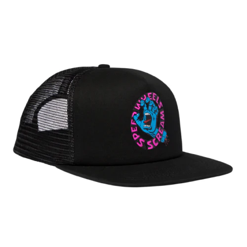 Santa Cruz Speed Wheels Scream Mesh High Profile Trucker Hat