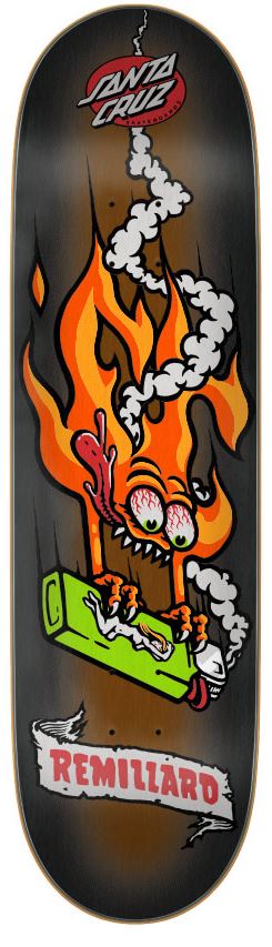Santa Cruz Tom Remillard Lit AF Skateboard Deck 8.6" - Image 2
