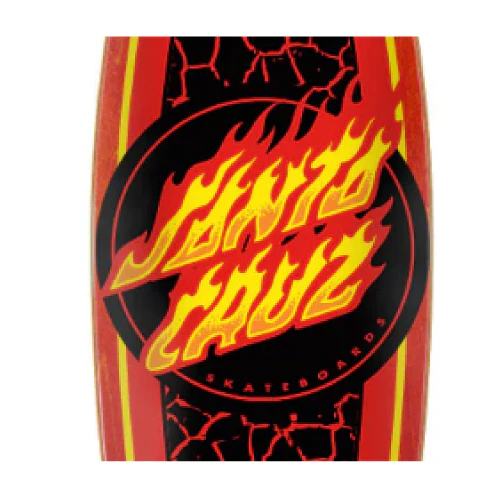 Santa Cruz X Carver Flame Dot Shark Surf Skate Cruiser Complete 31.52" - Image 2