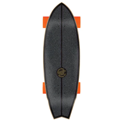 Santa Cruz X Carver Flame Dot Shark Surf Skate Cruiser Complete 31.52" - Image 3