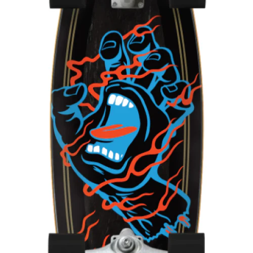 Santa Cruz X Carver Hand Shark Surf Skate Cruiser Complete 31.52" - Image 2