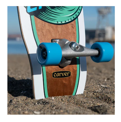 Santa Cruz X Carver Wave Dot Cut Back Surf Skate Cruiser Complete 29.95" - Image 4