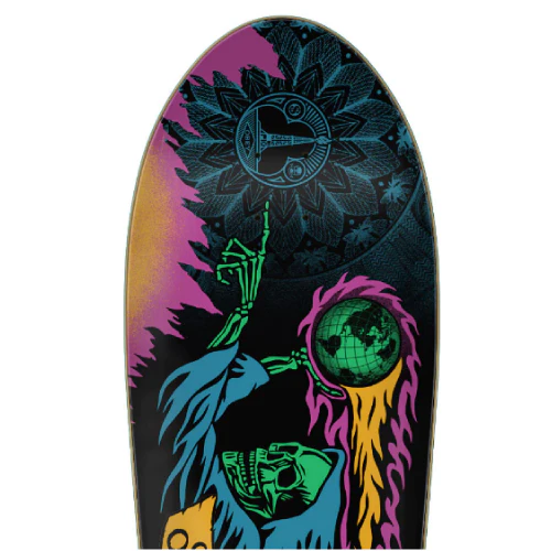 Santa Cruz X Obey Corey O'Brien Reaper by Shepard Fairey Shaped Reissue Skateboard Deck 9.85" - Image 2