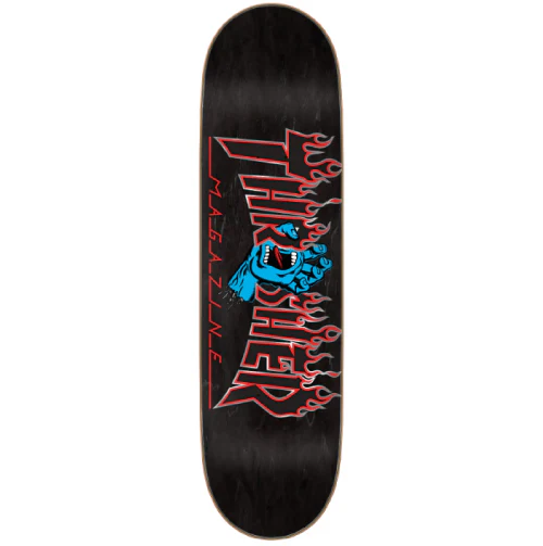 Santa Cruz X Thrasher Screaming Flame Logo Skateboard Deck 8.5"
