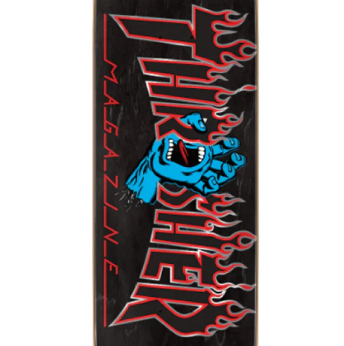 Santa Cruz X Thrasher Screaming Flame Logo Skateboard Deck 8.5" - Image 2