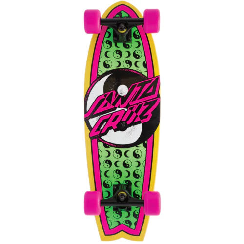 Santa Cruz Yin Yang Dot Shark Cruiser Complete 27.7"